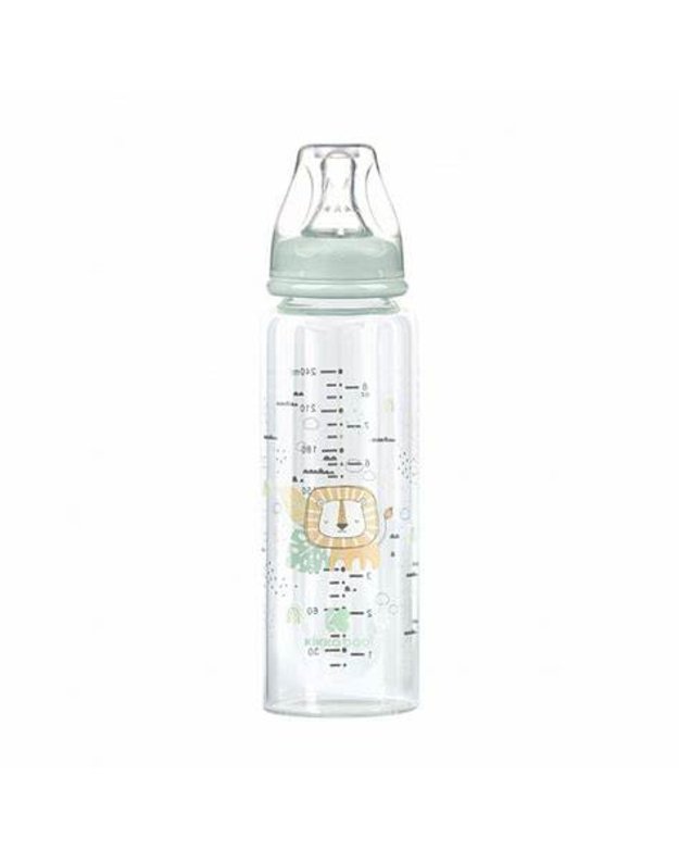 Glass feeding bottle 240 ml Savanna Mint
