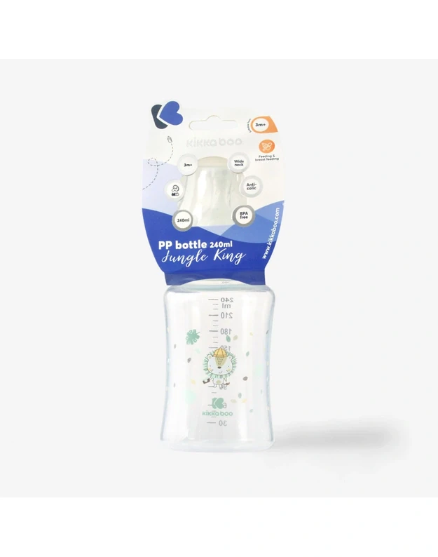 Jungle King PP feeding bottle 240 ml Mint