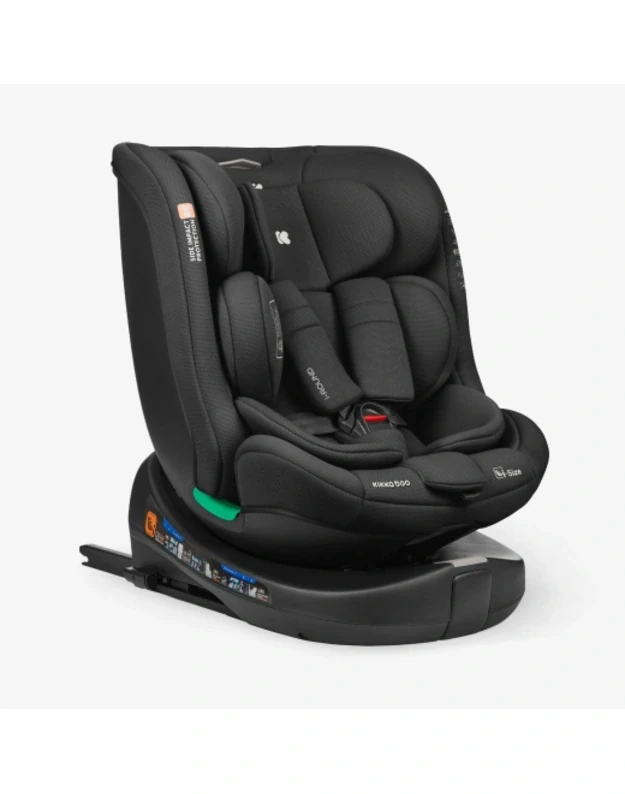 Automobilinė kėdutė KikkaBoo i-Round i-size 40-150cm Black