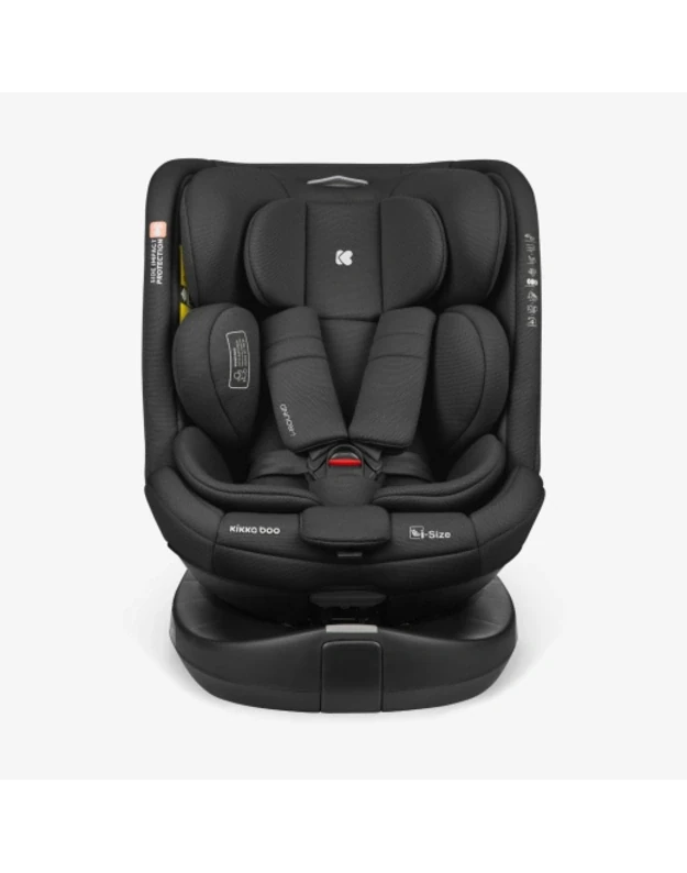 Automobilinė kėdutė KikkaBoo i-Round i-size 40-150cm Black