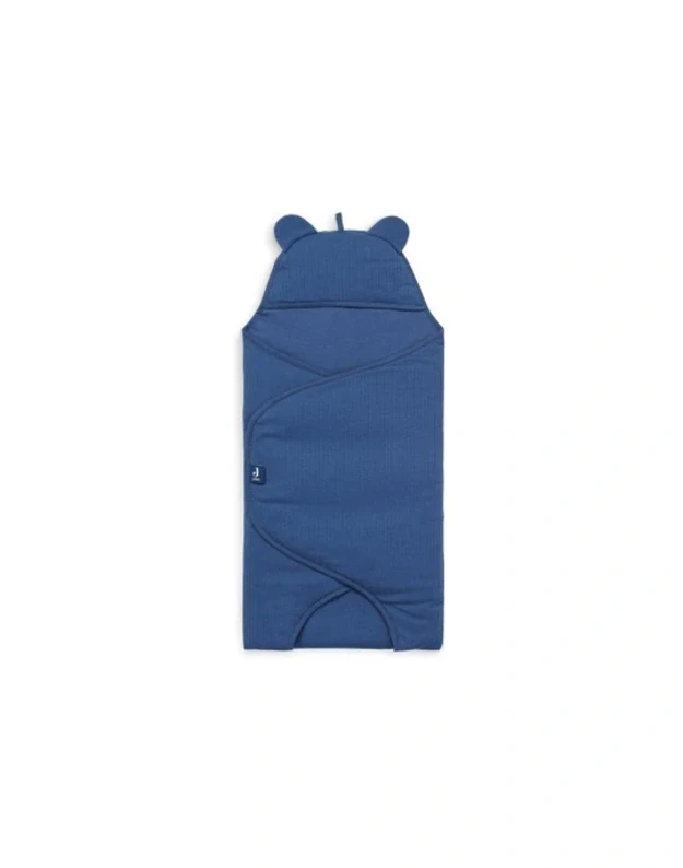 Jollein Wikkeldeken Basic Stripe – Jeans Blue