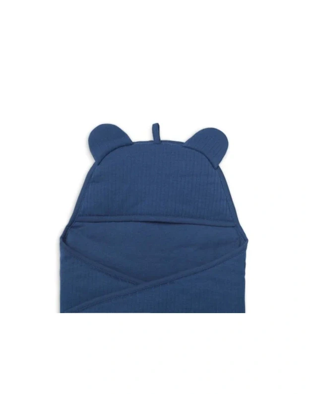 Jollein Wikkeldeken Basic Stripe – Jeans Blue