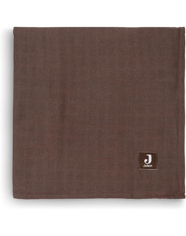 Jollein burnetės Hydrofiel Meadow Chestnut Brown 2 vnt. (115x115 cm)