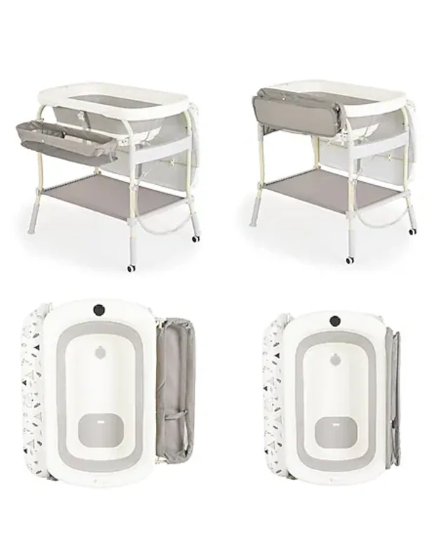 Cangaroo 2in1 vonelė su vystymo stalu Garda Grey