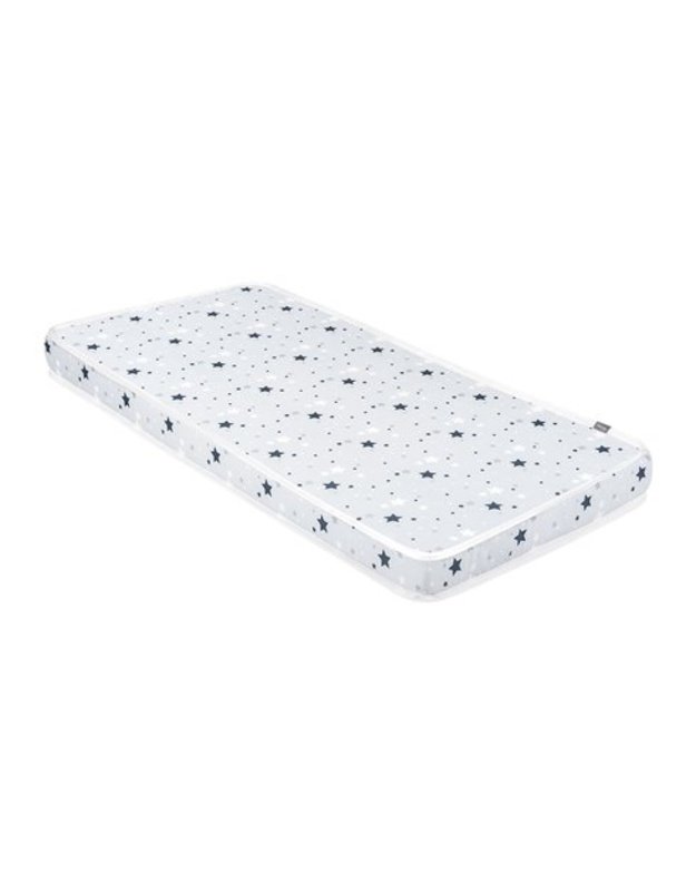 KikkaBoo Fantasia Stars Grey Mattress 120x60x9 cm – safe & comfortable baby mattress