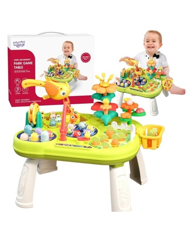 Interaktyvus mokomasis daugiafunkcinis stalas Woopie Baby 8in1 Montessori