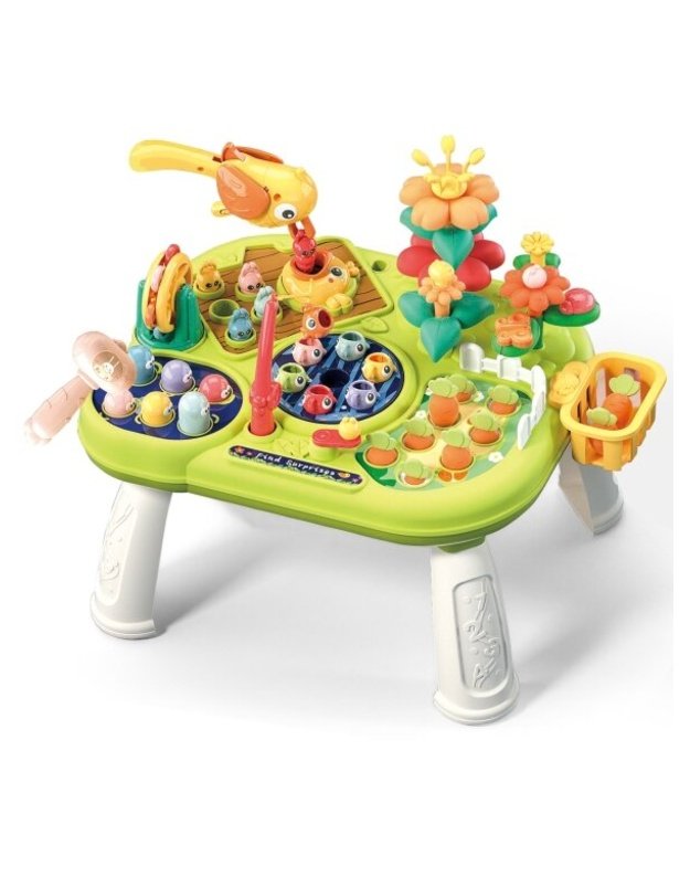 Interaktyvus mokomasis daugiafunkcinis stalas Woopie Baby 8in1 Montessori