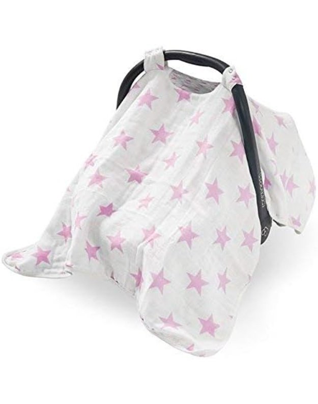 Jollein Jollein Little Star Pink Stroller Canopy