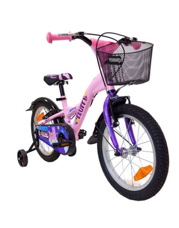 4KIDS 4KIDS Fluffy 16  vaiki&scaron;kas dviratis Pink