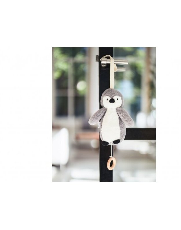 Jollein Musical Hanging Toy Pinguin Storm Grey