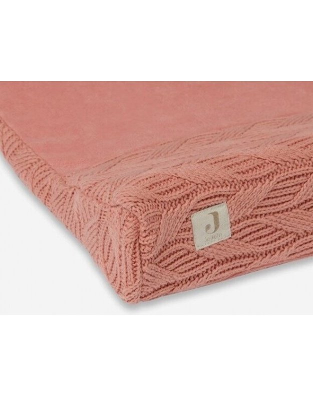 Jollein changing table cover Spring Knit 50x70cm Rosewood