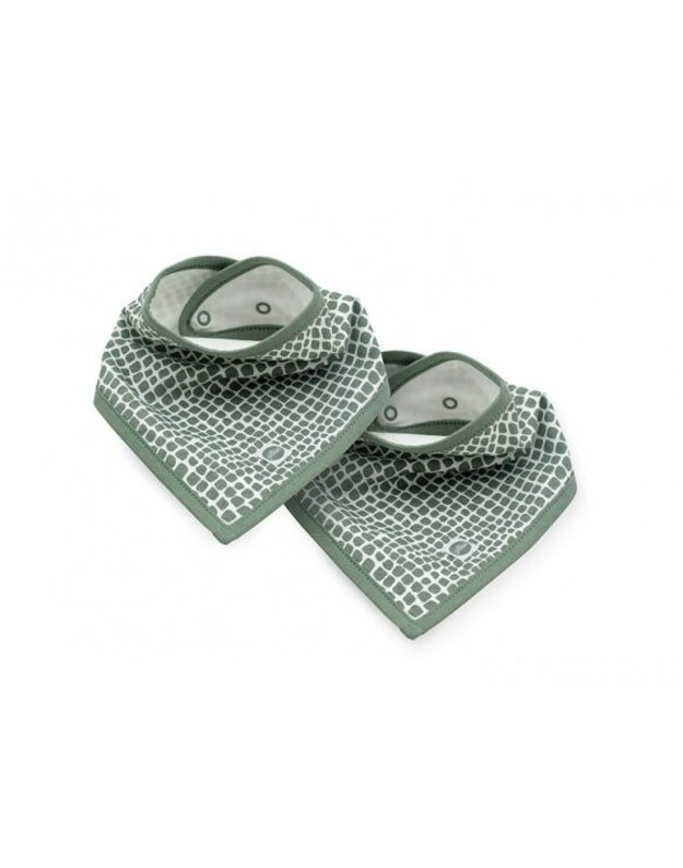Jollein bib Bandana Snake Ash Green 2 pcs.