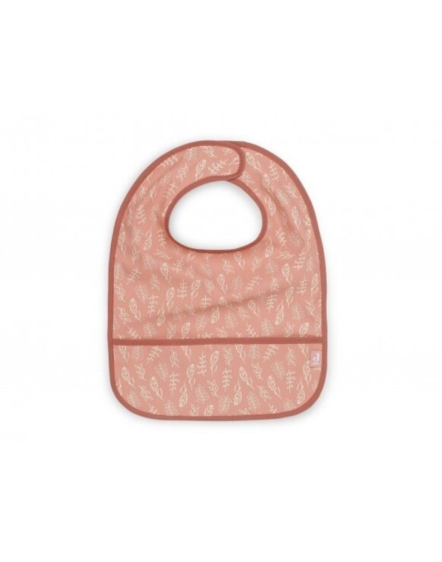 Jollein waterproof bib with pocket Meadow Rosewood 2pcs.
