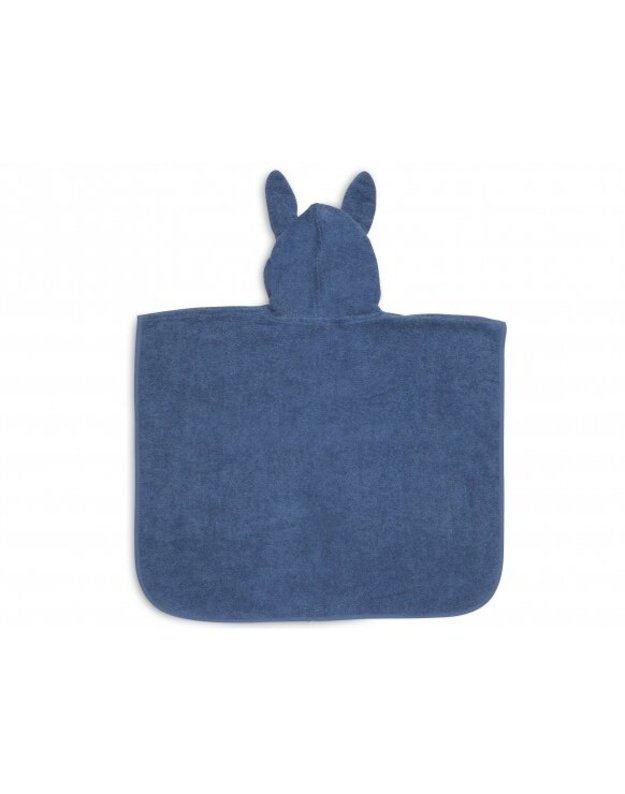 Jollein Terry Poncho with Hood Jeans Blue 