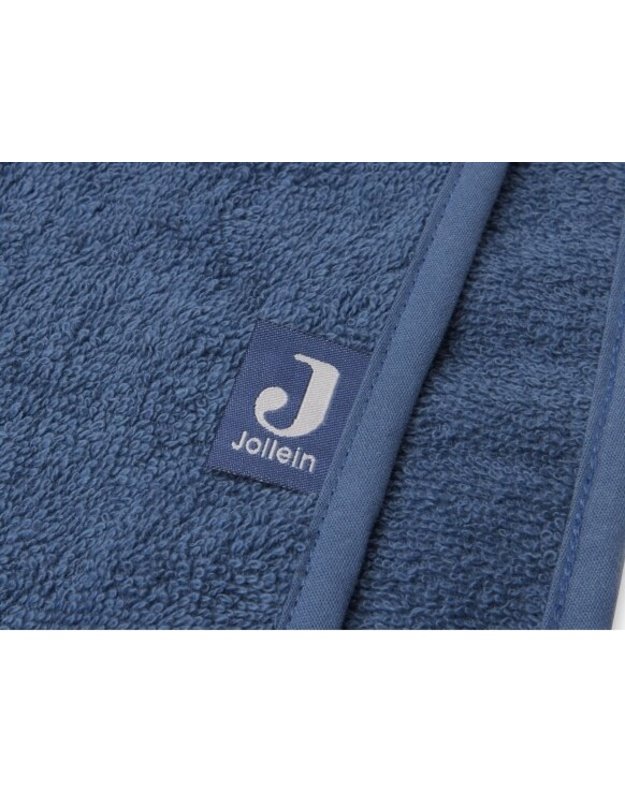 Jollein Terry Poncho with Hood Jeans Blue 