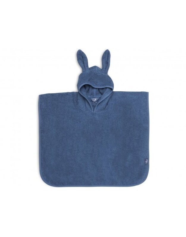 Jollein Terry Poncho with Hood Jeans Blue 