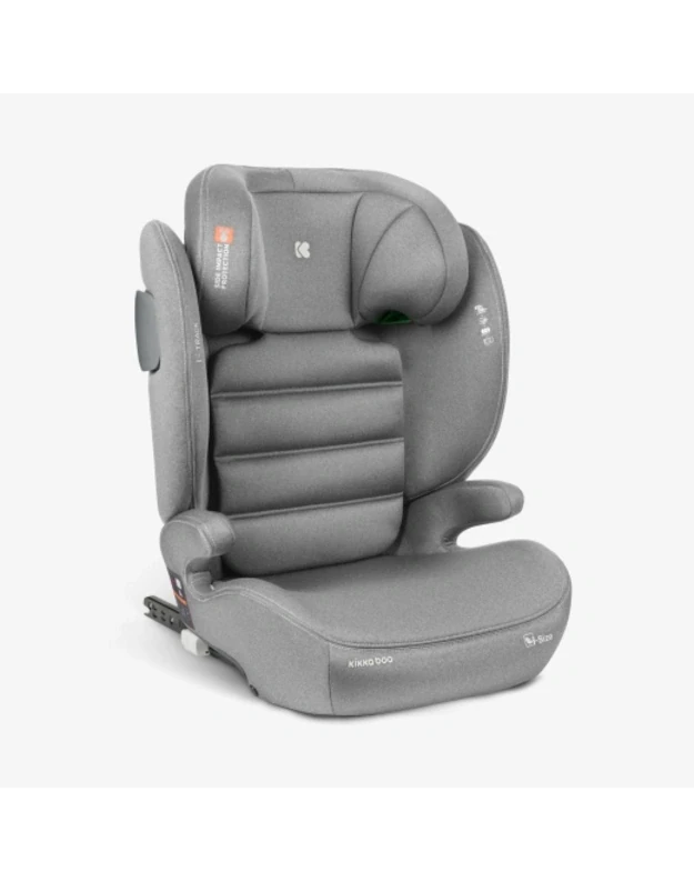 Automobilinė kėdutė KikkaBoo i-Track i-size 100-150cm Light Grey