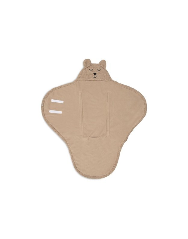 Jollein Bear Boucle Biscuit Baby Wrap Blanket 