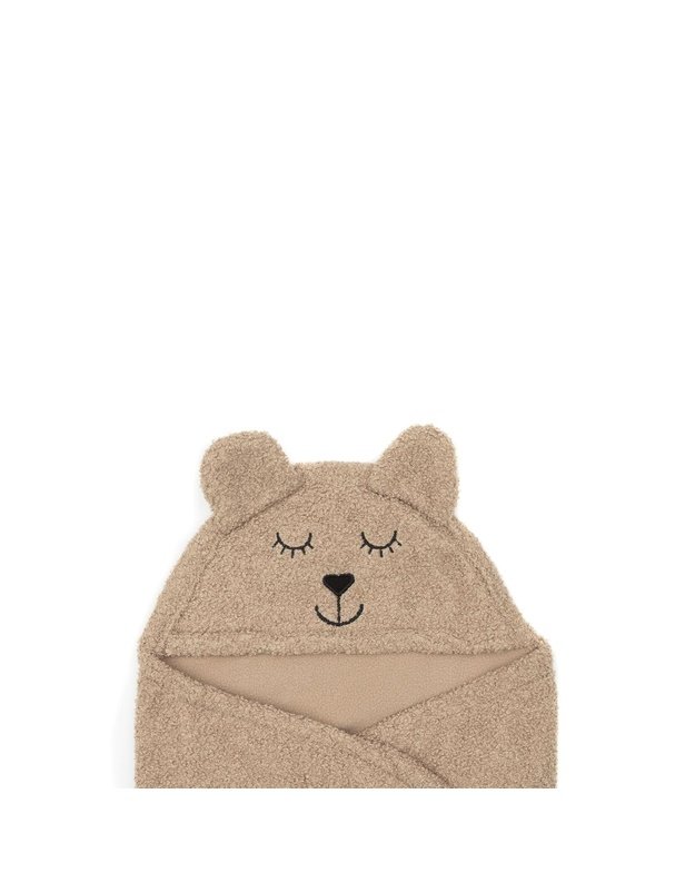 Jollein Bear Boucle Biscuit Baby Wrap Blanket 