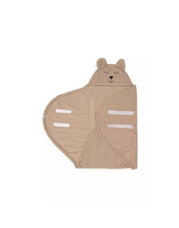 Jollein Bear Boucle Biscuit Baby Wrap Blanket 