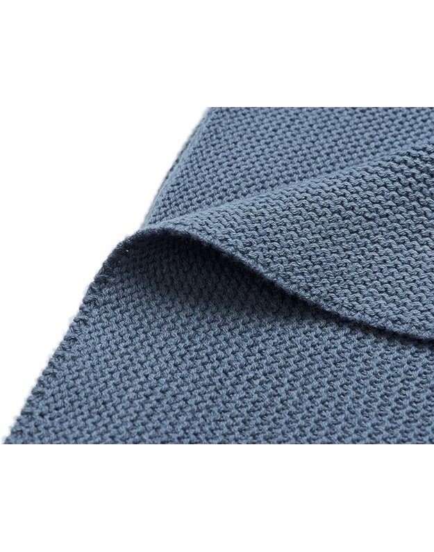 Jollein antklodė Basic Knit Jeans Blue 100x150 cm