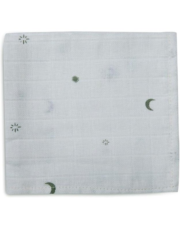 Jollein muslino atpildymo servetėlės 3 vnt. Green/White 31x31 cm