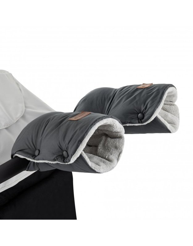 Petite&Mars Stroller Hand Muff Jasie Charcoal Grey