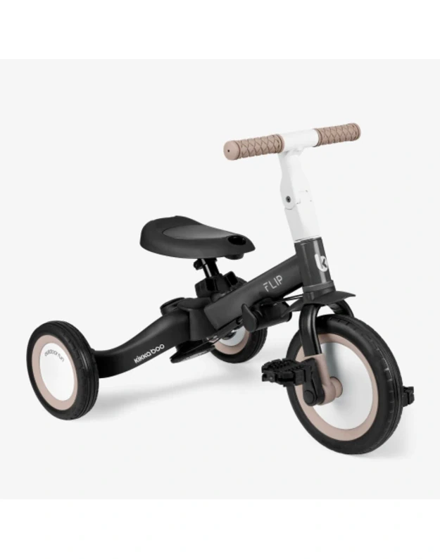 KikkaBoo Flip 5in1 Tricycle Black – multifunctional grow-with-me bike