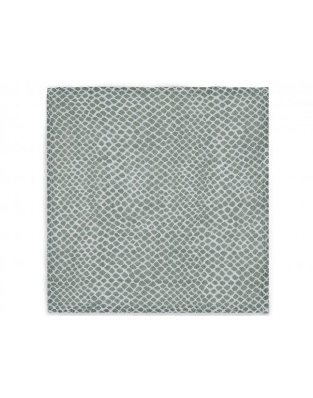 Jollein muslino merliukai 31x31 cm Snake Ash Green 3vnt