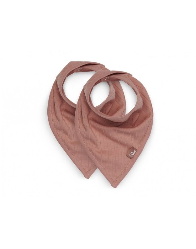 Jollein Bib Bandana Basic Stripe Rosewood 2 pcs.