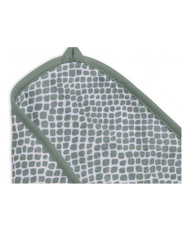 Jollein Hooded Towel Snake Ash Green 75x75 cm 
