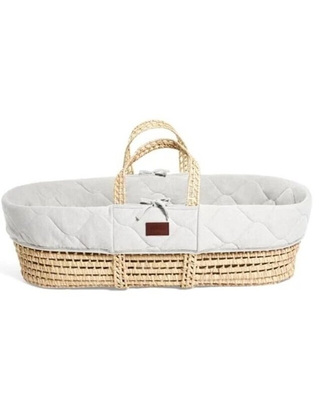 The Little Green Sheep MOSES quilted cradle DOVE