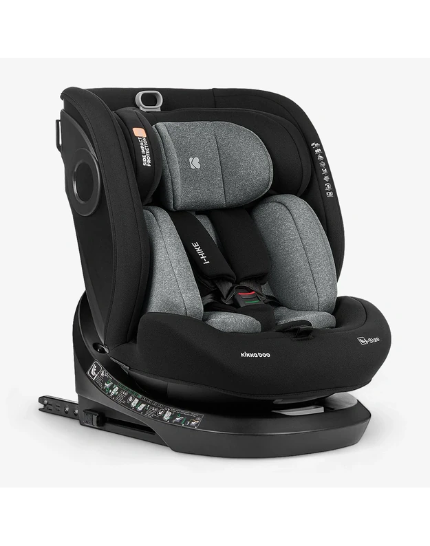 Automobilinė kėdutė   Kikka Boo i-Hike Dark Grey &ndash; i-Size (40-150 cm)