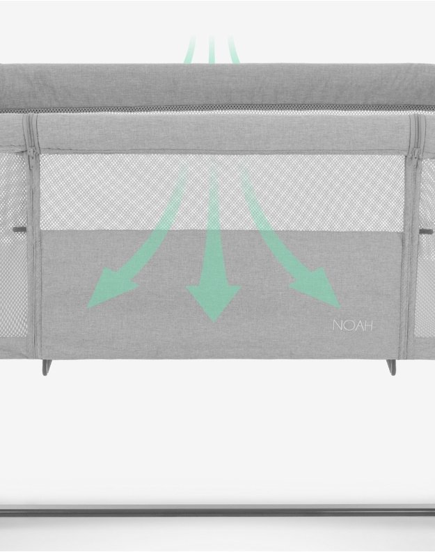 Baby Crib - Kikkaboo Noah Mint
