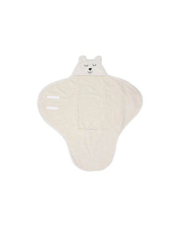Jollein Bear Boucle Oatmeal Beige Wrap Blanket 