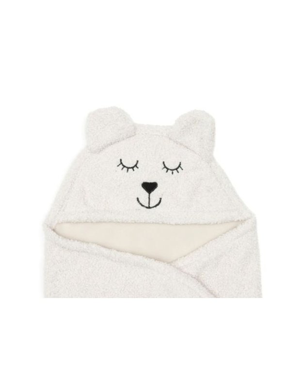Jollein Bear Boucle Oatmeal Beige Wrap Blanket 
