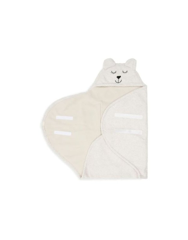 Jollein Bear Boucle Oatmeal Beige Wrap Blanket 