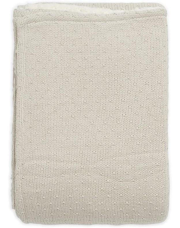 Jollein Bliss Knit Teddy lop&scaron;io antklodė Nougat 100x75 cm