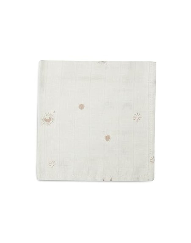 Jollein muslino marliukai 3 vnt. Stargaze Biscuit/White 31x31 cm