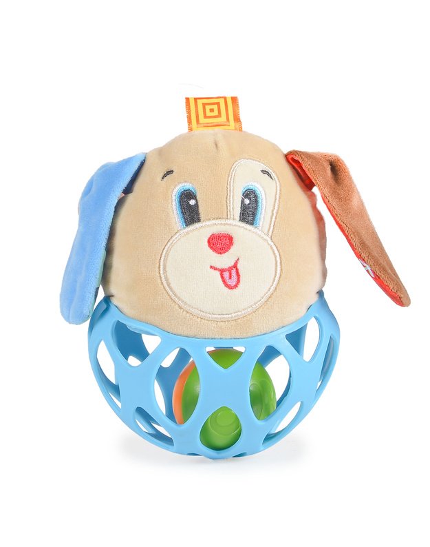 Bali Bazoo Plush Baby Rattle Dog 