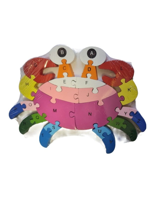 Vaiki&scaron;ka medinė  dėlionė Jigsaw Puzzle Crab