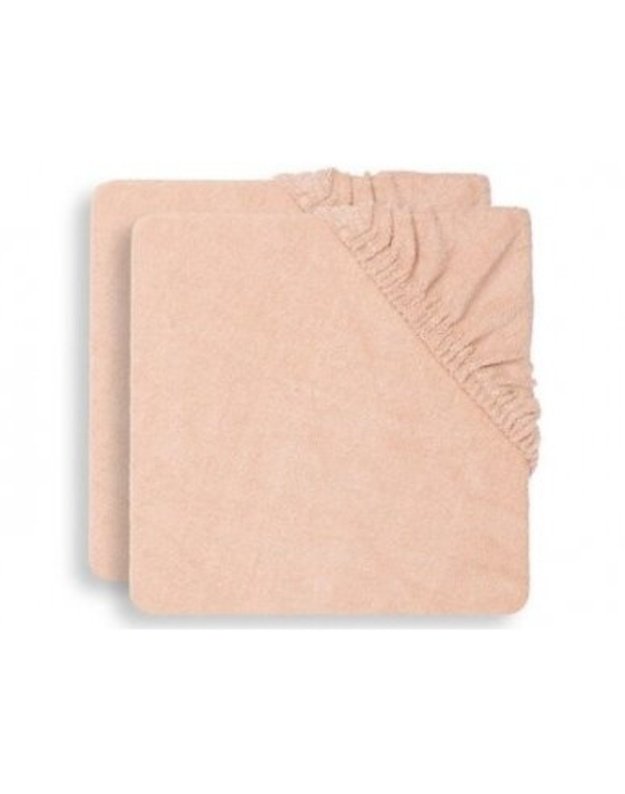 Jollein vystymo pagalvės užvalkalai Badstof Pale Pink 50x70 cm (2 vnt.)