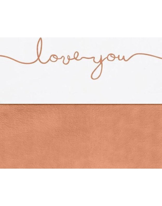 Jollein kūdikio paklodė lop&scaron;iui Love You Caramel 75x100 cm