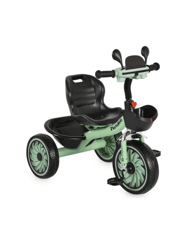BYOX Twidle Kids Tricycle with Music, Lights and EVA Wheels Green