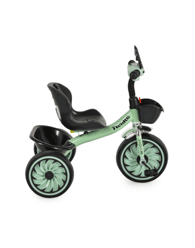 BYOX Twidle Kids Tricycle with Music, Lights and EVA Wheels Green