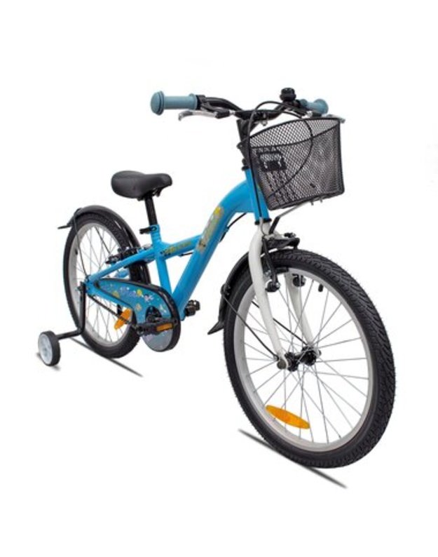 4KIDS Ocean 20  // 1G, dydis 10  (25,5 cm), mėlynas vaiki&scaron;kas dviratis