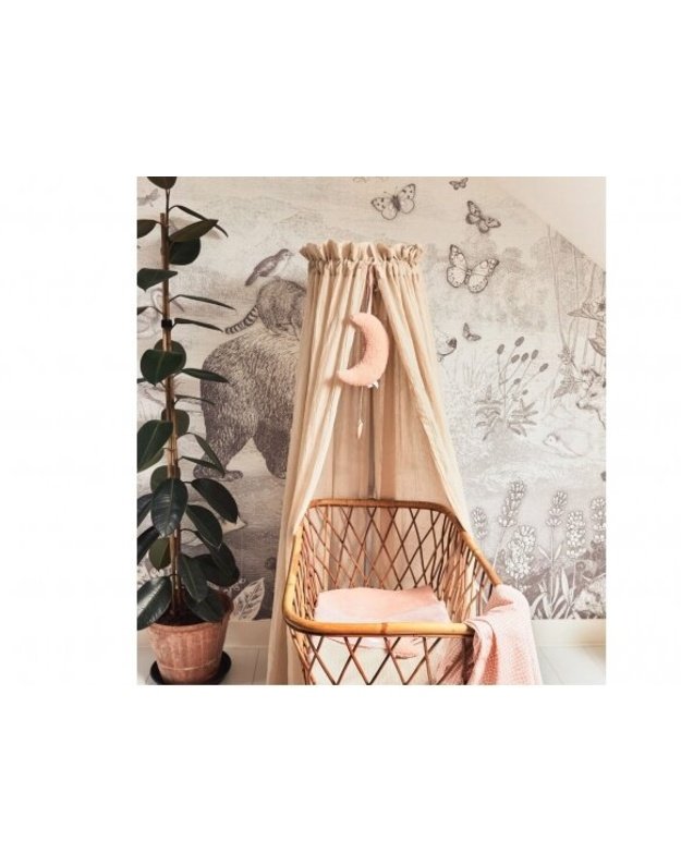 Jollein Musical Hanging Toy Moon Pale Pink
