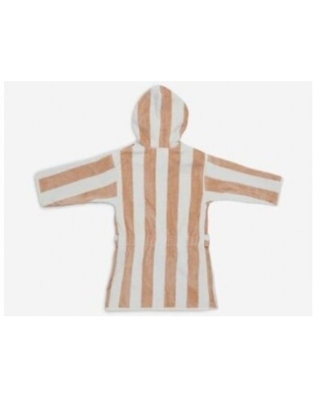 Jollein Stripe Terry Bathrobe 3–4 years Biscuit GOTS
