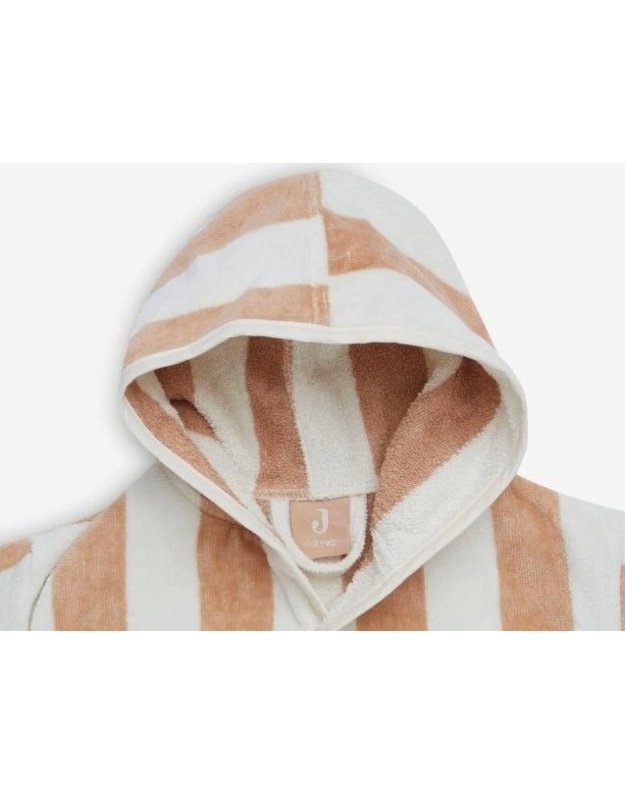 Jollein Stripe Terry Bathrobe 3–4 years Biscuit GOTS