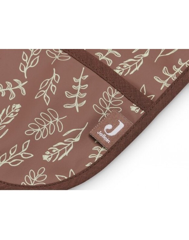 Jollein bib with sleeves, waterproof Meadow Chestnut